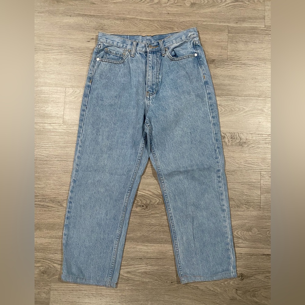 UNIF Blue Relaxed Straight Leg Women's Jeans 26 Light Wash‎